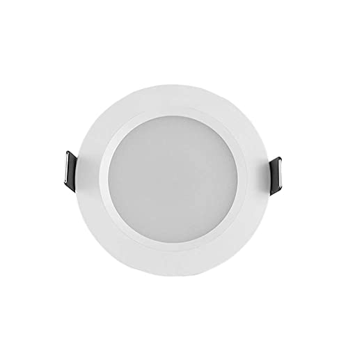 Lámpara LED empotrada Ultrafina de 5 W, Minimalista, de bajo Consumo, para Interiores, de Estilo nórdico, de Aluminio, para empotrar en el Techo, para pasillos de Edificios, luz Blanca.