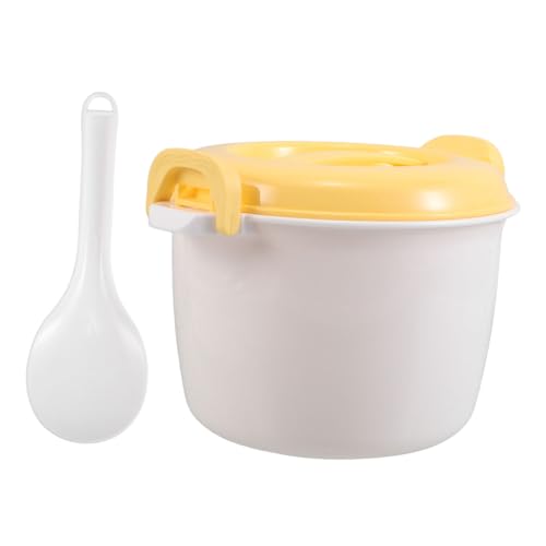 INOOMP Microwave Rice Cooker with Cover Multi Functional Steamer for Quick Cooking Easy Maintenance Compact Design for Rice and Vegetables Microwave Container