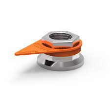 High Heat Loose Wheel Nut Indicator, 33mm, Orange - Qty 100