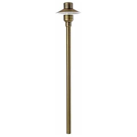DLaguna Outdoor Solid Brass Low Voltage Landscape and Garden Lighting with Brass Finish and Easy Garden Spike Installation Cover
