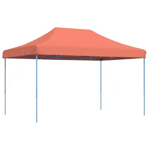 Homelen   Carpa plegable para fiestas, terracota, 440 x 292 x 315 cm, tela Oxford, revestimiento de PVC, marco de acero con recubrimiento en polvo para eventos al aire libre y festivales