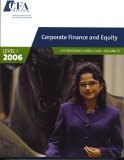 Paperback Corporate Finance And Equity: Cfa Program Curriculum, Level 1: 3 Book