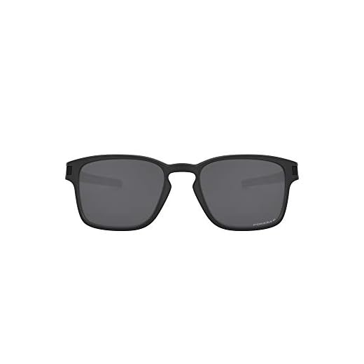 Oakley Óculos de sol masculinos retangulares Oo9358 Latch Square Low Bridge Fit, Tinta preta fosco/Prizm preto polarizado, 55 mm