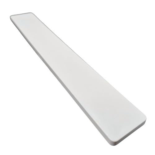 SHMOX uPVC Fascia Board 300mm Round Edge Profile End Caps White – Elegant and Durable Window Cill End Caps for a Smooth Appearance (Pack of 1)