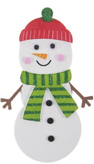 Nikki's Knick Knacks Foam Snowman Ornament Craft Kit- Makes 12