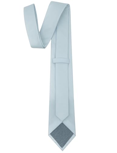 Image of Kebocis Mens Solid Color Cotton Necktie for Men