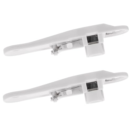 DOITOOL Lot de 2 Coupe-Haricots Multifonctions Blanc en Plastique Éplucheur Intégré Outil D’Aide au Tranchage Fin pour Haricots et Légumes Gadget Cuisine Pratique pour Maison et