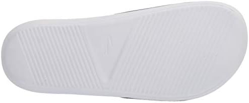 Lacoste Women's Men's Croco Slide Sandals, White/Navy/Red, 5 Medium US | Image 3