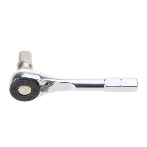 Suoumwa Llave de Trinquete de 1/4 Pulgada, Llave Dinamométrica Hexagonal de 6,35 mm, Llave de Tubo Rápida EDC-Tool