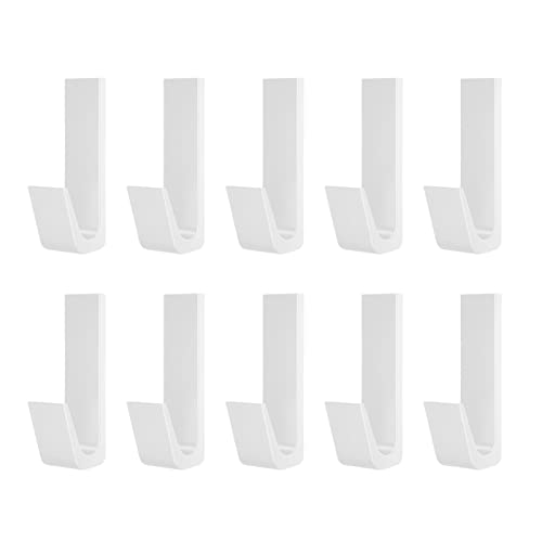 fanelod Ganchos de pared | Ganchos de pared en J de aluminio Space | Perchas de cocina adhesivos percheros de pared para baño, dormitorio, bufandas, bolas de baño, organizador decoraciones