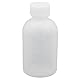 YOKIVE 5er-Pack Kunststoff-Reagenzglas, schmale Mundflasche mit Schraubverschluss zur Aufbewahrung von Flüssigkeiten, ideal für den Einsatz in der Laborchemie (Weiß, 60 ml)