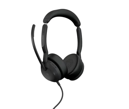 Jabra Evolve2 50 MS Stereo Micro casque sur oreille filaire Suppresseur de bruit actif USB C USB A Certifié pour Microsoft Teams - vue 3
