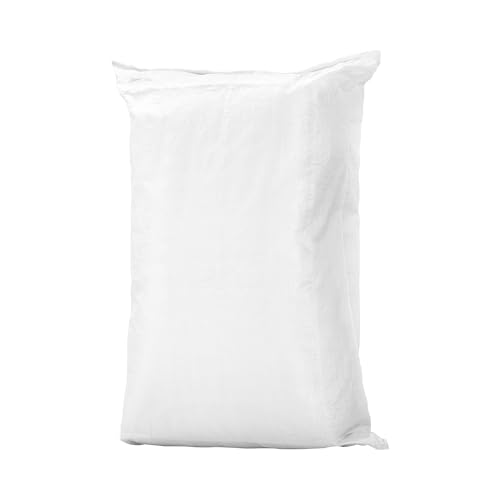 La Mejor Lista de Rafia favoritos de las personas. 44 Packsys Costales de Rafia Nuevos Ideales para Almacenar Harina, Azúcar, Fertilizantes, Escombros, Arena, etc. Sacos de Rafia Color Blanco de 54 x 100 cm hasta 50kg de Capacidad...
