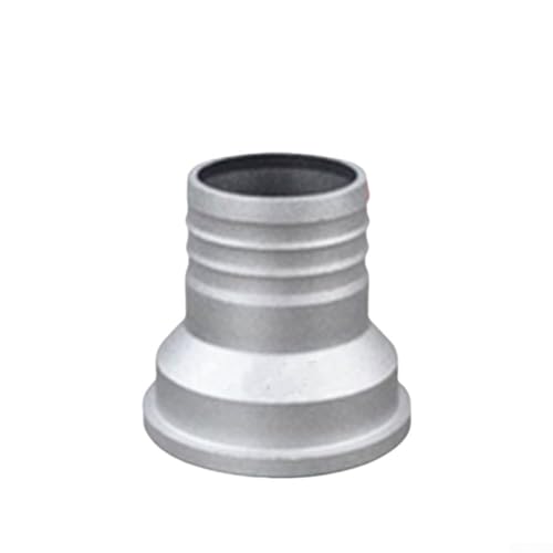 Eawfgtuw Connettore per tubo in alluminio per acqua con guarnizione in gomma per tubi dritti da 2 pollici e -.5 pollici, argento (da 2 a .5 pollici)