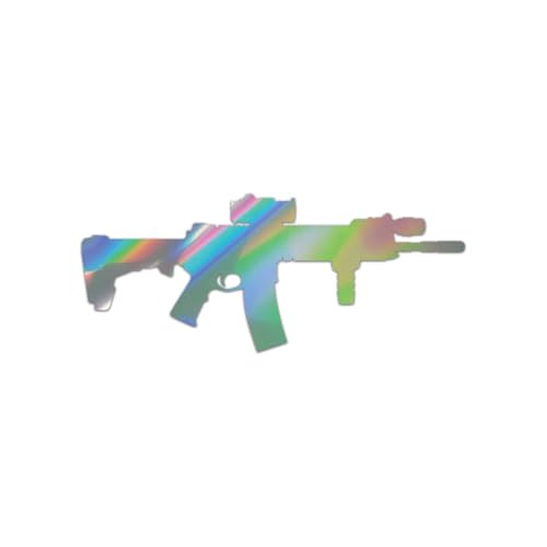 Tactical AR-15 Sticker Decal Die Cut - Reflective Oil Slick 