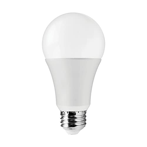 Image of Satco S11419, A19 LED Bulbs, 100W Replacement, 5000K, 10-Pack, 1600 Lumens | 1,600 lumens each, 14W energy use, Enclosed fixture approved, Damp location rated, Commercial or residential use