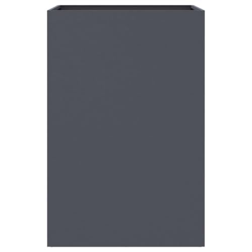 Pot de fleurs stable anthracite avec drainage et système d'irrigation - 5