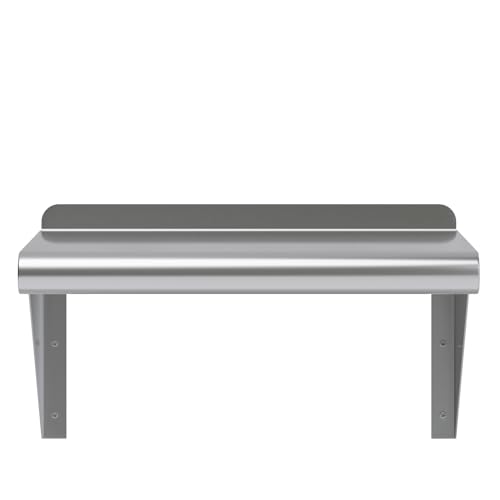 Image of AmGood 10 inch X 16 inch Stainless Steel Wall Shelf | Metal Shelving | Garage, Laundry, Storage, Utility Room | Restaurant, Commercial Kitchen | NSF
