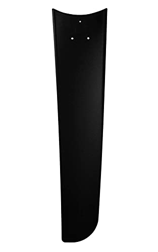 Ventilateur de plafond Mirage en laque noire et chrome brossé