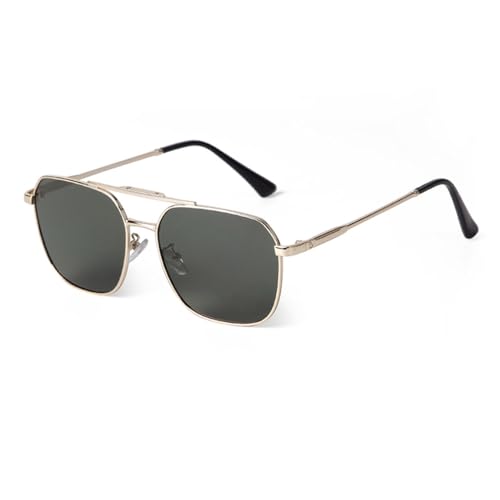 Lunettes de soleil de luxe monture carrée métal MUTYNE de haute qualité