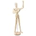 ZEONHEI 4 Pack 12 Inch Wooden Artists Model, Wooden Art Mannequin Moveable Drawing Mannequin, Posable Wooden Figure with Base, Articulated Mannequin Wooden Manikin for Drawing, Painting, Home Decor