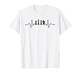 scacchi ekg heartbeat giocatore di scacchi giochi da tavolo king pawn chess maglietta