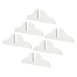 HOLIDYOYO Supporto Pieghevole per Schermi Divisori per Pannello Divisorio in Plastica Bianco 6 Pezzi, Base Leggera da Interno Casa e Ufficio