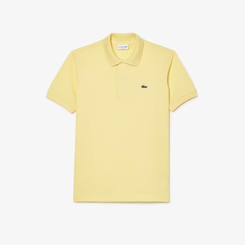 Image of Lacoste Original L.12.12 Petit Pique Cotton Polo Shirt Yellow