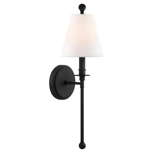 Apliques de Pared clásicos de latón Cepillado, lámpara de baño con cableado y Pantalla de Tela para Dormitorio, Sala de Estar, Pasillo, Cocina (Plata, 1 Unidad) (Negro, 2 Unidades)