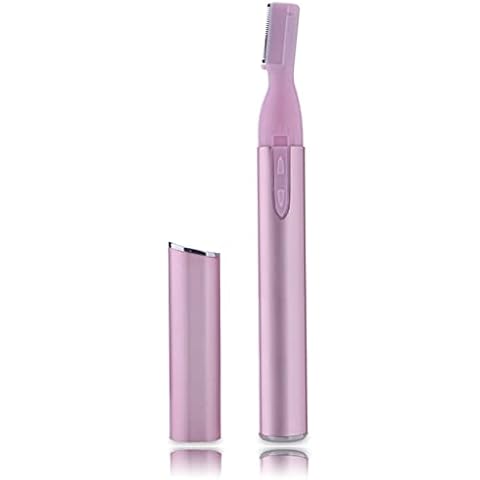 Eyebrow Trimmer Ladies' Eyebrow Shaper Facial Hair Remover Trimmer Portable Eyebrow Hair Removal Razor, Painless Portable Electric Razor, Battery Operated (No Battery) Cover