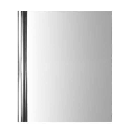 Homoyoyo Blickdichte Fensterfolie Selbstklebend Beidseitig Silberne Privacy Schutzfolie Uv Hitzeschutz Einfache Montage für Balkon Wohnzimmer Büro Klare Sicht nach Außen Sichtschutz Zuhause