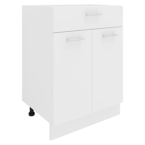 VCM Esilo Armoire de Cuisine, Dimensions : env. 82 x 60 x 46 cm (H x l x P), Meuble Bas avec tiroir, Meuble de Cuisine