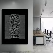 Impression toile Joy Division tableau de décoration chic noir - 4