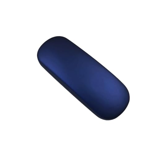 Boîte de rangement pour lunettes rigide bleue aux finitions soignées pour montures haut de gamme