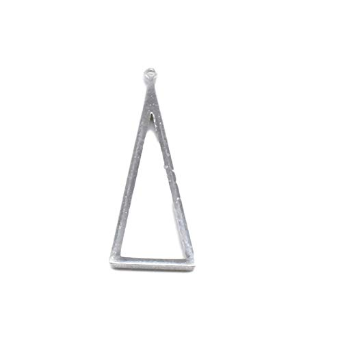 Breloques triangulaires en argent sterling anti-ternissement pour création de bijoux durable