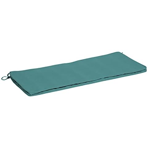Arden Selections Acrylic Bench Cushion Cover, Aqua Cover