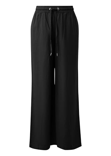 Pantalon large noir confortable résout les tailles serrées - 3