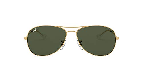 Protective case included Ray-Ban 0rb3362 001 56 Montature, Oro (Arista/Crystal Green), Unisex-Adulto