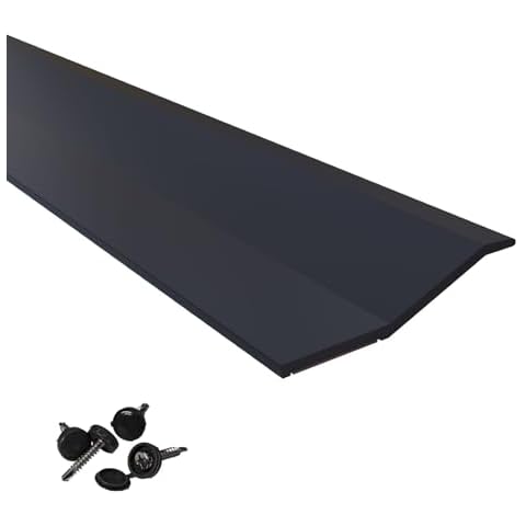 Greymond Garage Door Seal Top and Sides Seal Strip，36 FT Rubber Garage Door Weather Stripping Replacement Soft and Hard Composite, Weatherproofing Universal Sealing Professional，Black Cover