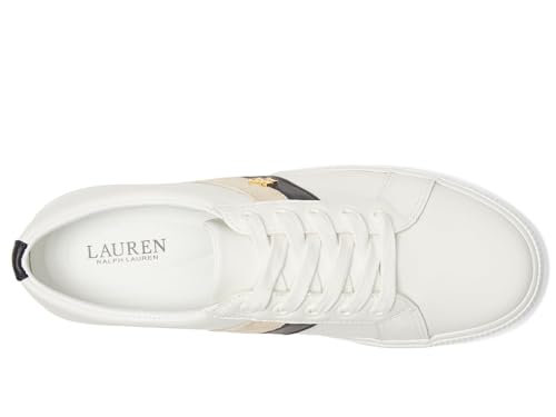 Lauren Ralph Lauren Women's Janson Ii Color-Blocked Leather Sneakers2
