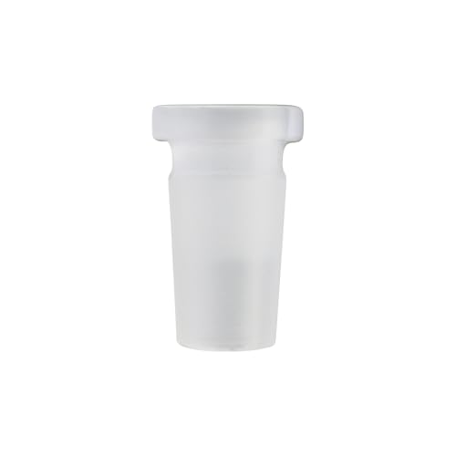 Image of Terporium Borosilicate Glass Reduction Adapter (Single) | Laboratory Glassware Connector | 14mm Male to 10mm Female Scientific Glass Adapter Lab Glassware | Clear