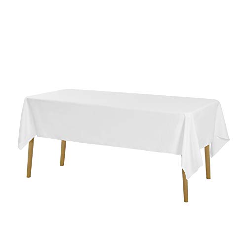 Cupuamon Rectangle Tablecloth 60X102 Inch Washable Polyester Fabric Table Cloth For Wedding Party Dining Banquet Decoration(60X102 thumb #1