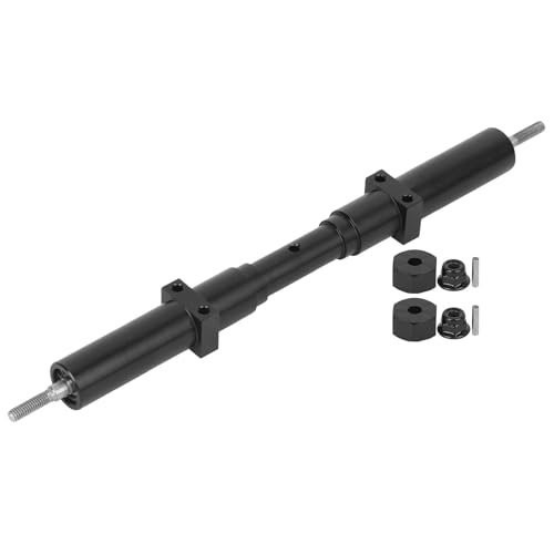 Ktsxxops Rc Axle 1/10, Metal Remote Control Axles Rc for Metal Non Powered Rear Wheel 6.6in for Rear Axles of Tractors, Flatbed Trailers and Other Vehicles