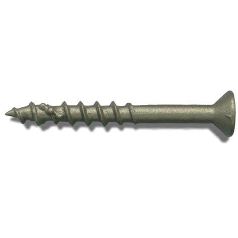 Plus DAC134WSQ #8 x 1-3/4" Exterior Self Drilling Wood Screws with DuracoatXT - Square Drive Head 1000 per Package