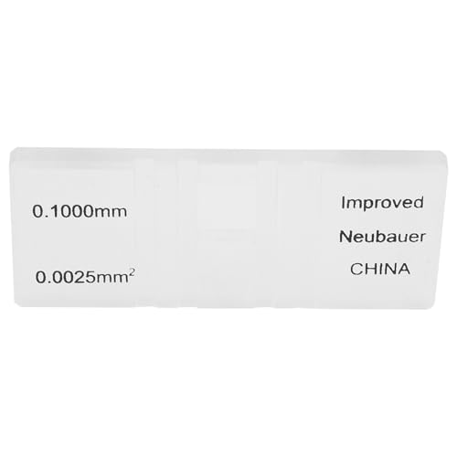 SKISUNO - SKISUNO Glass Hemocytometer Cell Counting Chamber Small Glass Counting Board for