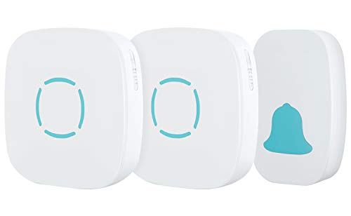MoKo Wireless Doorbell, 5-Level Adjustable Volume with 36 Chimes, 1 Push Button