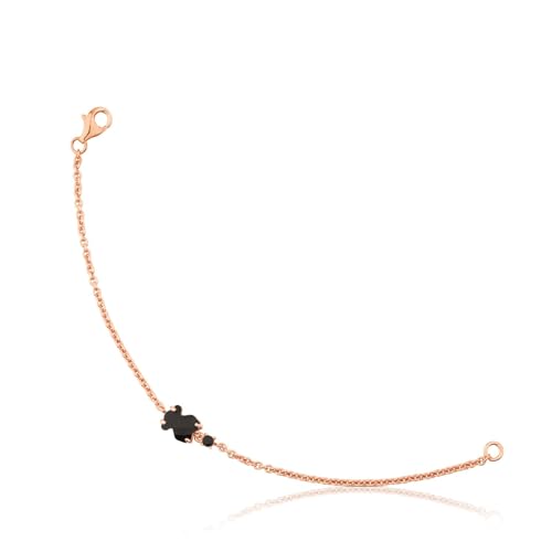 TOUS Pulsera con baño de oro rosa 18 kt sobre plata Erma