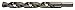 Cle-Line C20653 Cobalt Heavy Duty Jobber Length Drill, Cobalt, Gold Oxide Finish, Reduced Shank, 135-Degree Split Point, 27/64" Drill Diameter (Pack of 6)