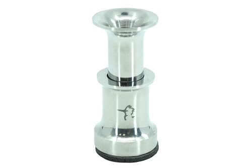 Kingfisher Fly Tying Hair Stacker for Fly Fishing (Stainless Steel, Medium)