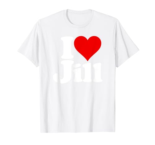 I LOVE HEART JILL NOMBRE EN UNA TEE Camiseta
